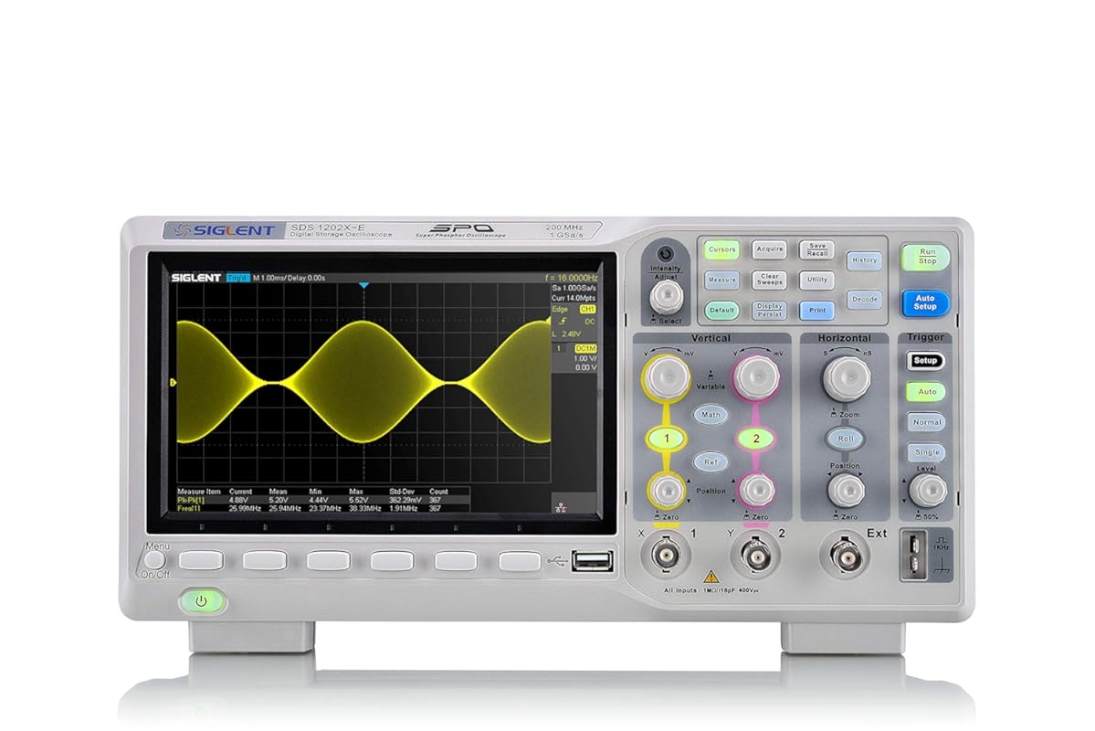 Siglent Technologies SDS1202X-E 200 mhz Digital Oscilloscope 2 Channel