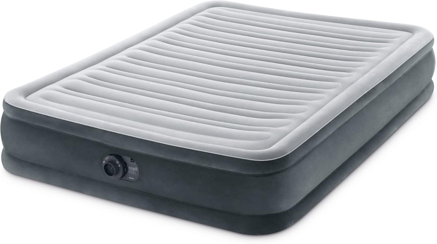 Intex Mid-Rise Air Mattress Bed with Built-in Pump, Dura-Beam Deluxe C