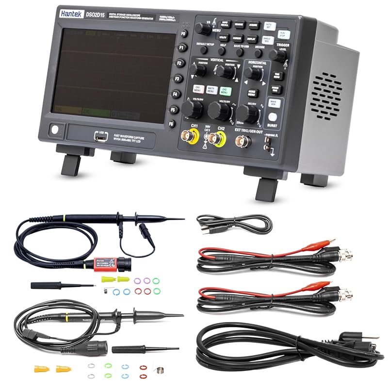 Hantek DSO2D15 Digital Storage Lab Oscilloscopes150MHz Bandwidth 2CH D