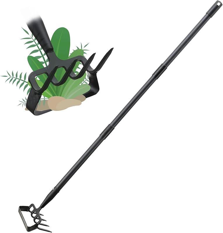 Stirrup Hoe and Cultivator Garden Tool Heavy Duty, Scuffle Loop Hula A