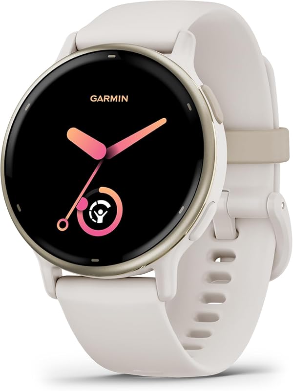 Garmin Vívoactive 5 Health and Fitness Smartwatch in Ivory with AMOLED