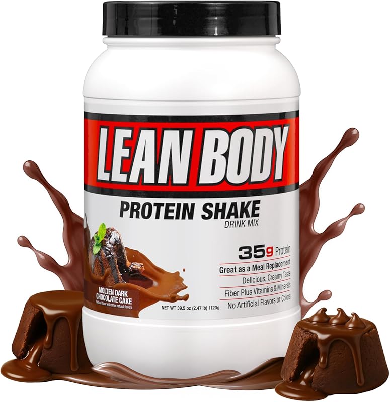 Labrada Lean Body Hi-Protein Meal Replacement Shake: Molten Dark Choco