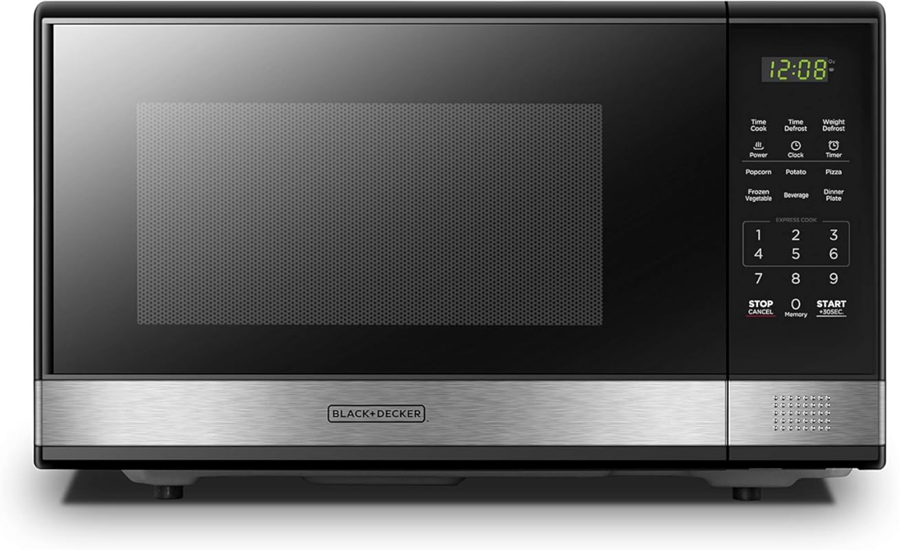 BLACK+DECKER 1.1 Cu.ft Digital Countertop Microwave Oven, 1000W, Black
