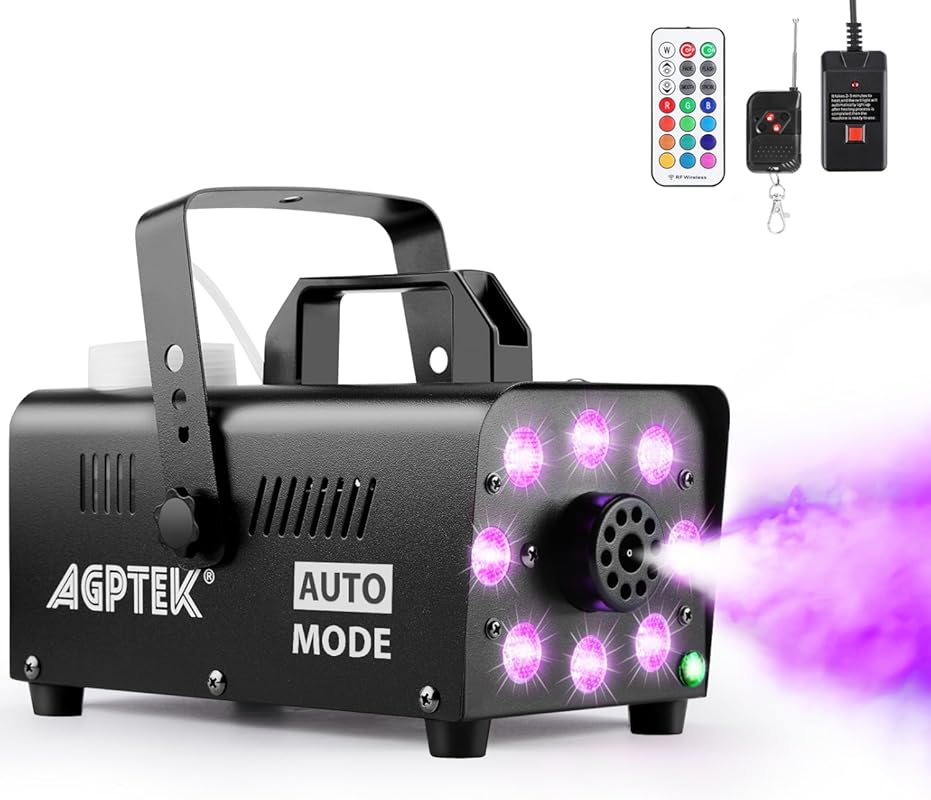 Best Halloween Fog Machine: 4000CFM, 13 LED Colors, Auto Mode, Wired/D