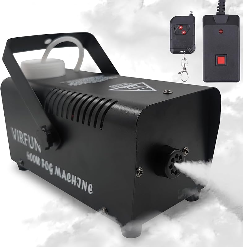 Fog Machine, Smoke Machine with Wireless&Wired Remote Control for Hall