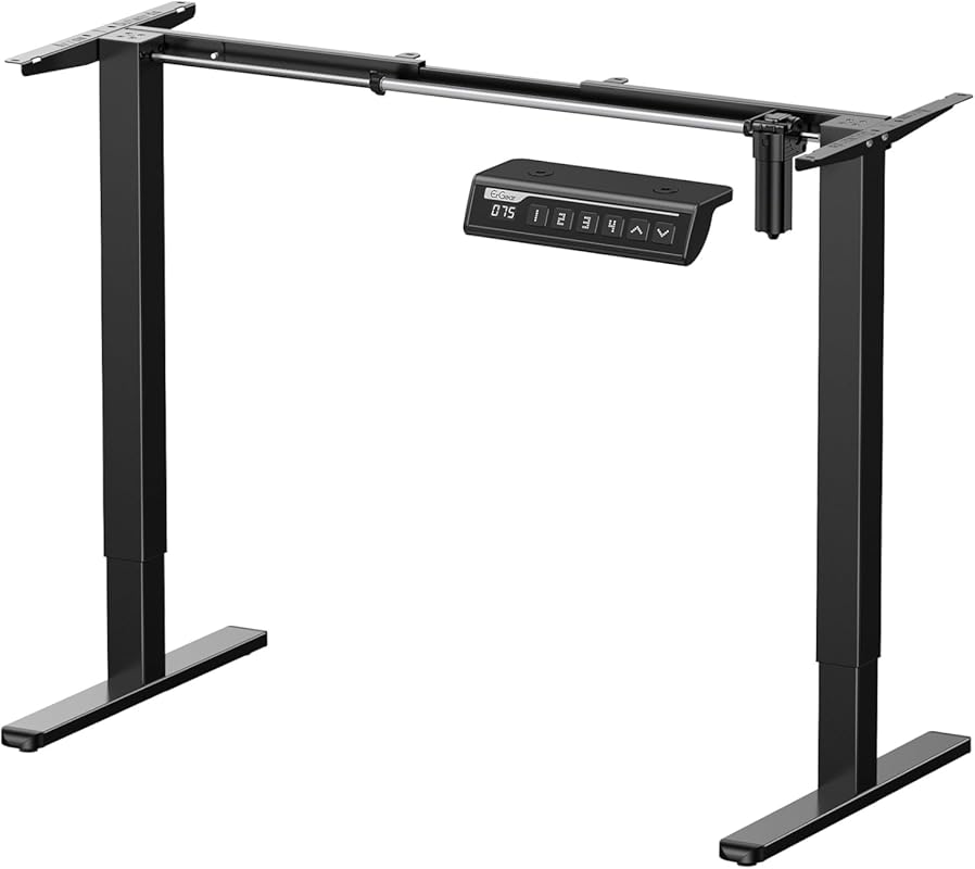 Ergonomic Electric Standing Desk Frame with 4 Memory Height Settings (