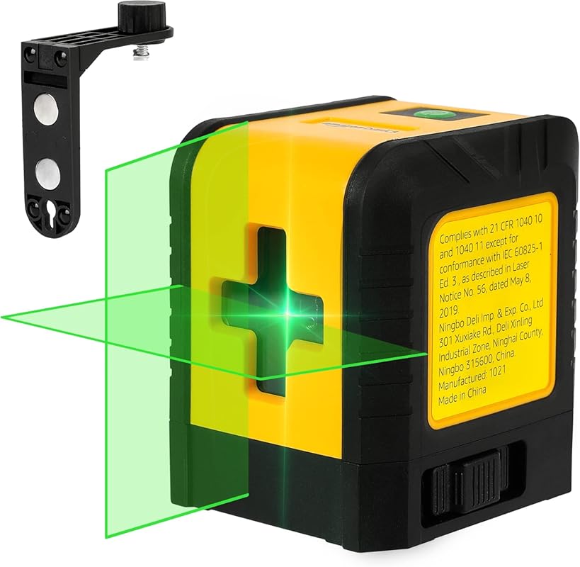 Amazon Basics Horizontal/Vertical and Cross-Line Class II Laser Level,