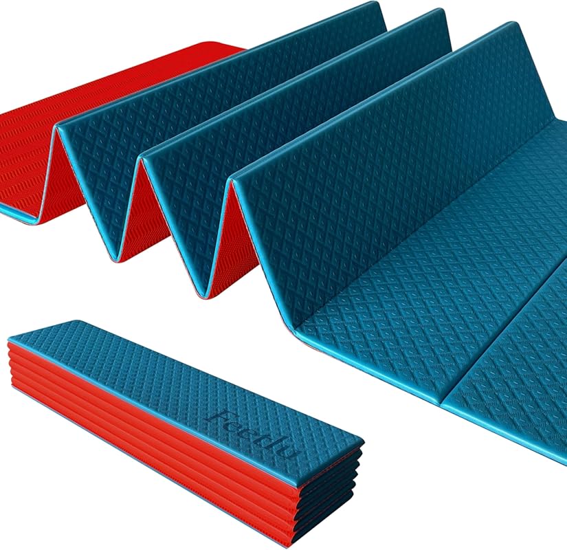 Foldable Yoga Exercise Mat, Lightweight, Anti-Slip, and Easy to Store 