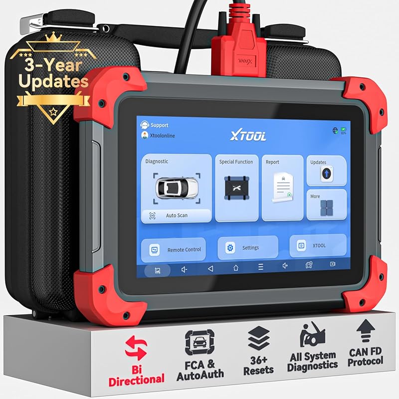XTOOL D7 Bidirectional OBD2 Automotive Scan Tool: Full System, 36 Rese