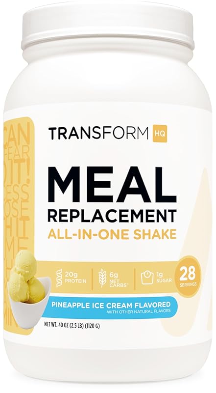 TransformHQ Meal Replacement Shake Powder 28 Servings - Gluten Free,