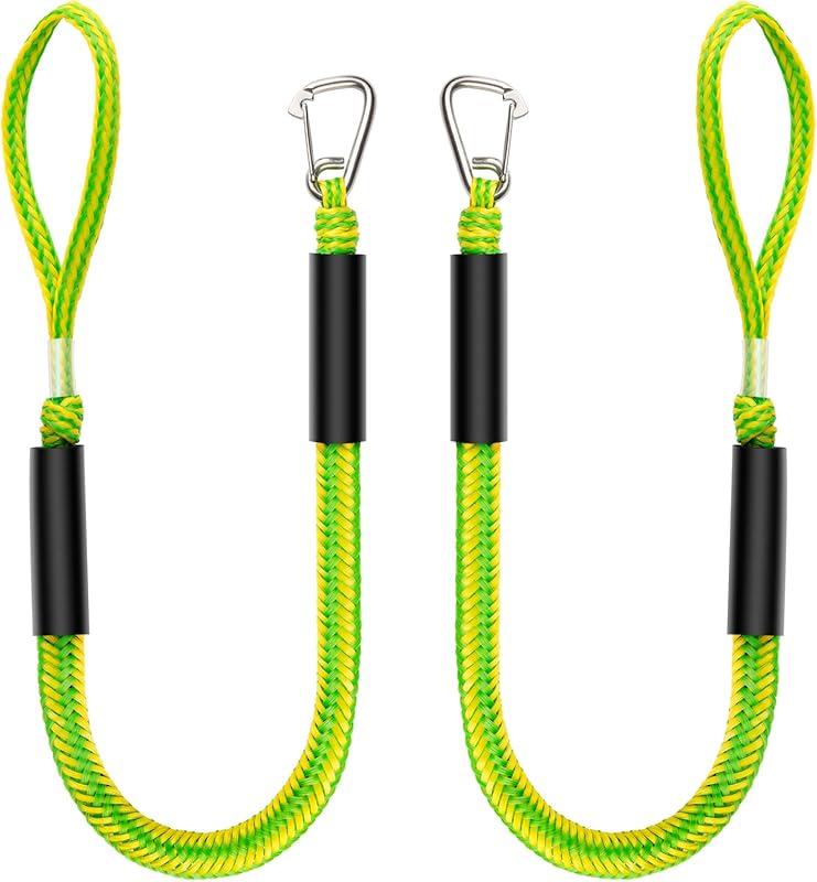 Bungee Dock Lines for Jet Skis, PWC, Seadoo, Waverunner, Pontoon, and