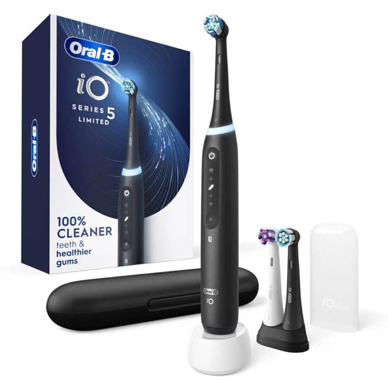 Oral-B iO5 Deep Clean + Whiten Electric Toothbrush: Visible Pressure S
