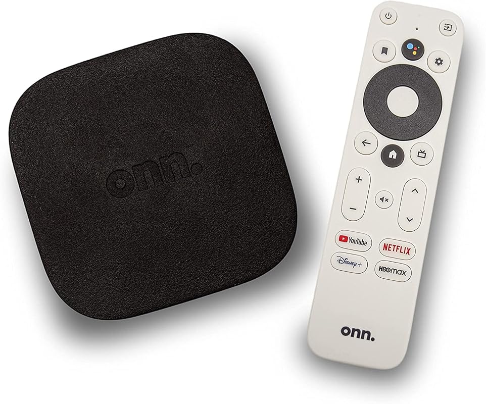 ONN Android TV 4K UHD Streaming Device with Voice Remote and Google As