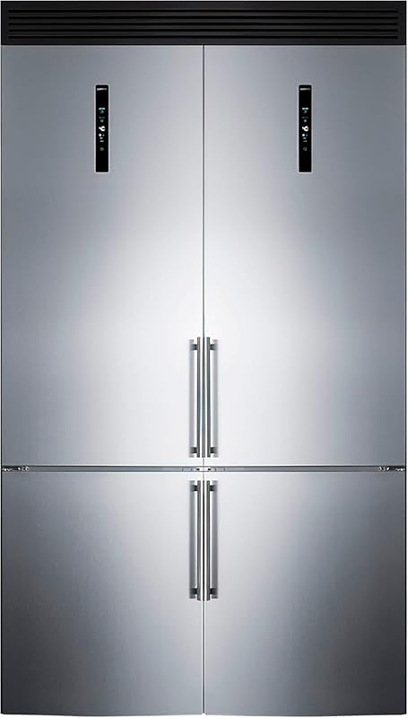 Best Summit 48-inch Wide Bottom Freezer Refrigerator Set, 23.4 cu. ft.