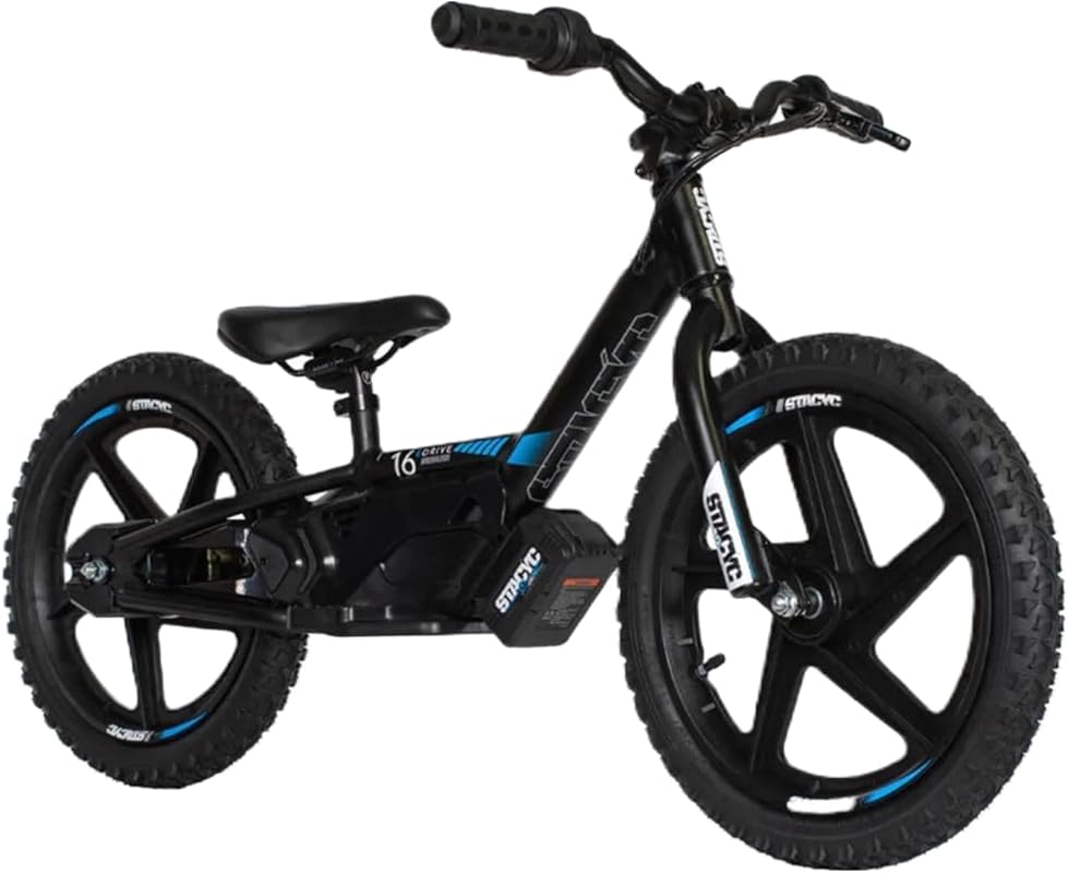 The STACYC 16eDRIVE Electric Balance Bike is Great for Kids Ages 5-7.