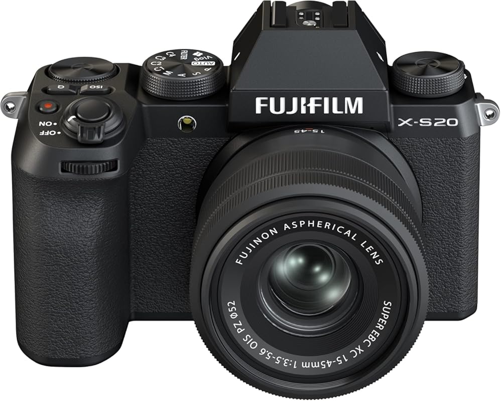 The Fujifilm X-S20 Mirrorless Digital Camera, a top choice with its ve
