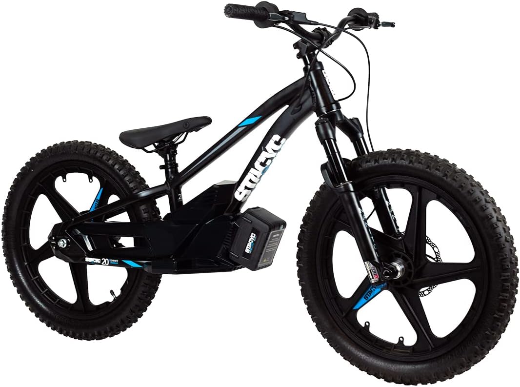 The STACYC 20eDRIVE Electric Balance Bike is Ideal for Kids Ages 10-12