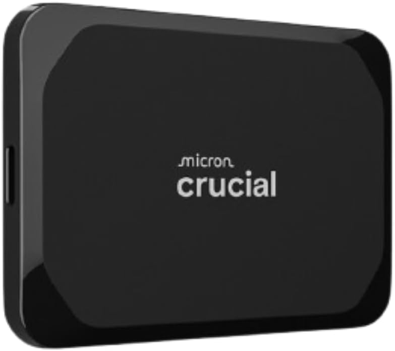 Crucial X9 1TB External SSD: 1050MB/s USB-C for Gaming, Files, and Dat