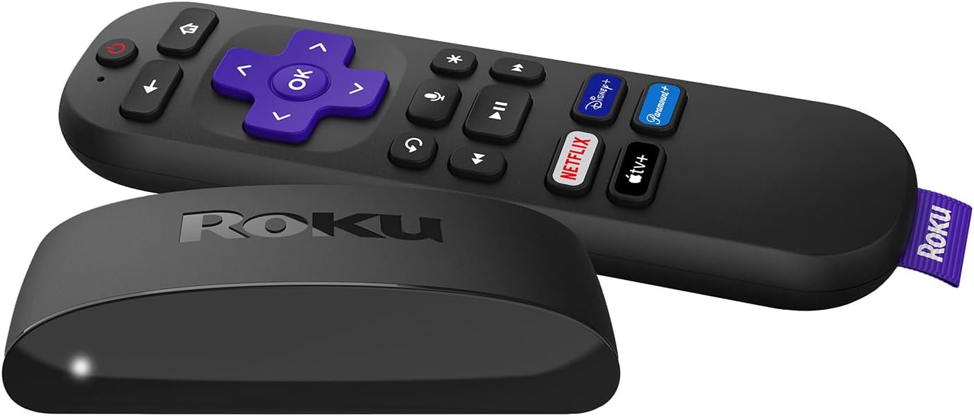 Roku Express 4K+ Streaming Device with HDR, Voice Remote, TV Controls,