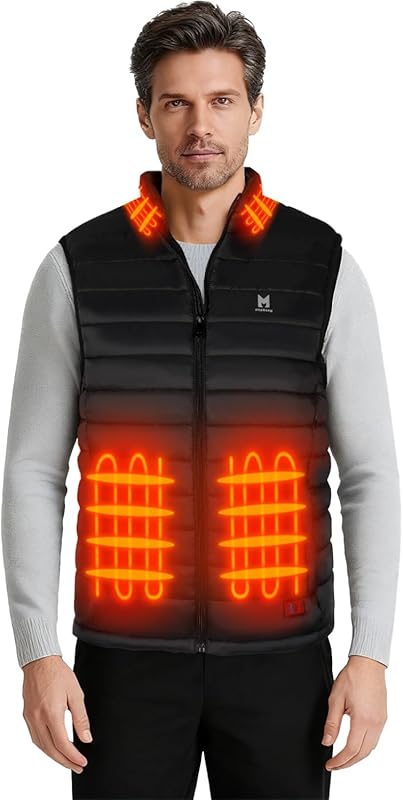 Lightweight Electric Heated Vest for Men and Women, with 6 Heating Zon