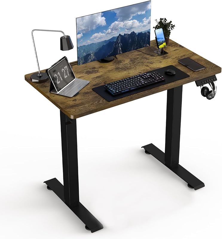 35x20 Electric Standing Desk, Adjustable Height Motorized Sit-Stand fo