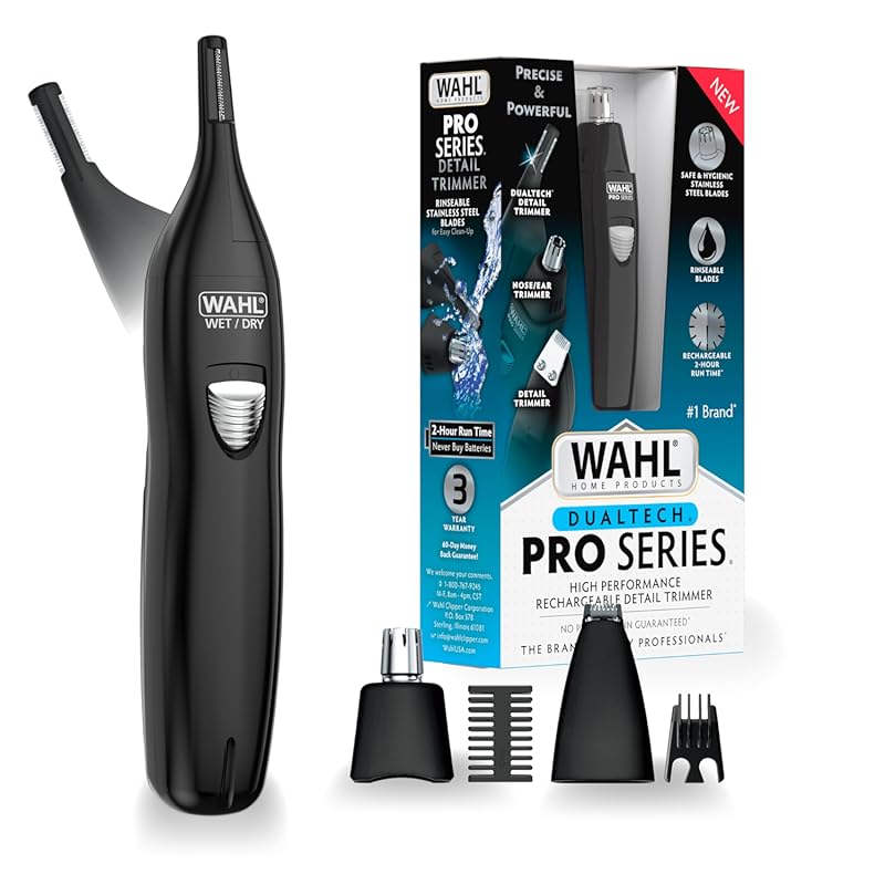 Wahl Pro Series® Rechargeable Nose, Ear, and Eyebrow Hair Trimmer for 
