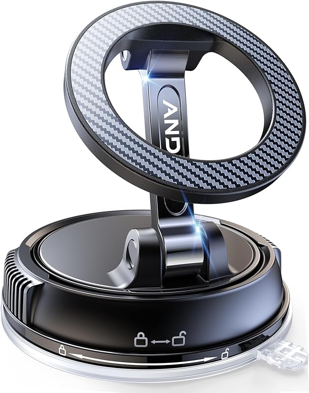 Magsafe Car Phone Holder Mount: Strong Magnetic Suction for iPhone, 36