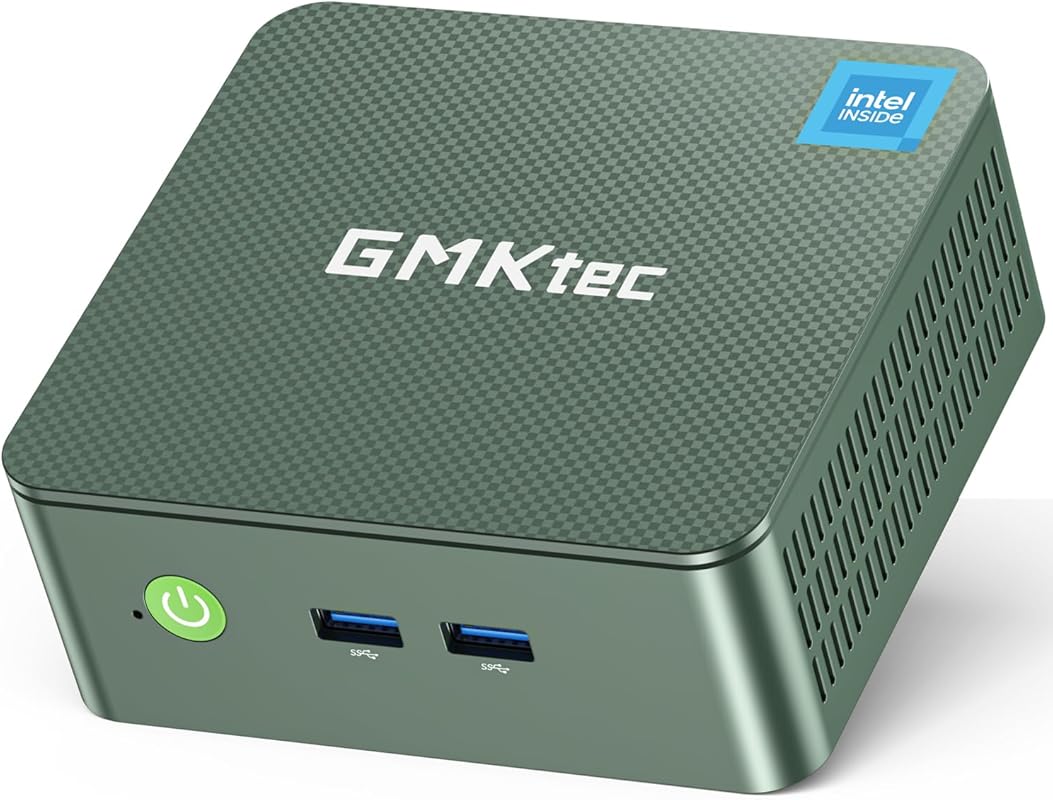 GMKtec Mini PC: Intel N150, 16GB DDR4 RAM, 512GB SSD, 4K Dual HDMI, Wi