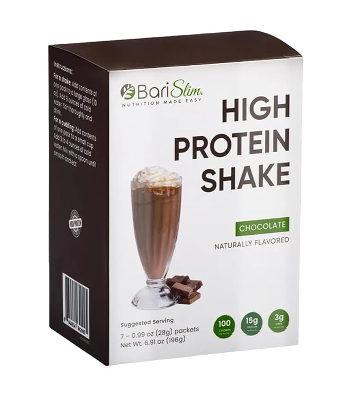 BariSlim High Protein Meal Replacement Shake: Chocolate, Low Sugar, Lo