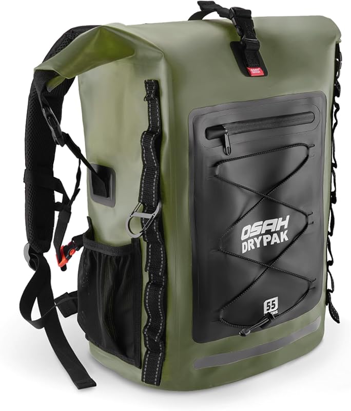 Waterproof Heavy Duty Roll-Top Hiking Backpack Dry Bag for Kayaking, C