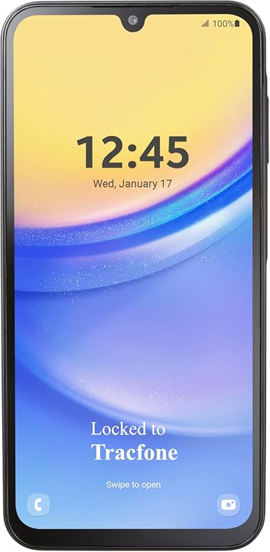 Samsung Galaxy A15 5G Prepaid Smartphone, 64GB, Black, Carrier Locked 