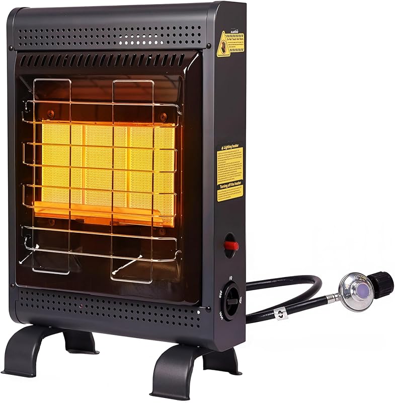 18,000 BTU Propane Heater for Indoor and Outdoor Use, with ODS and Tip