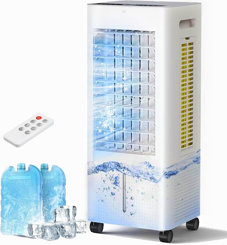 Best Portable Evaporative Air Cooler for Large Rooms, Quiet 30dB, Remo