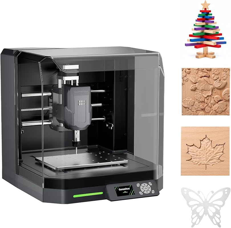 Genmitsu Cubiko CNC Router Machine: Enclosed, Auto Z-Probing, WiFi, Ap