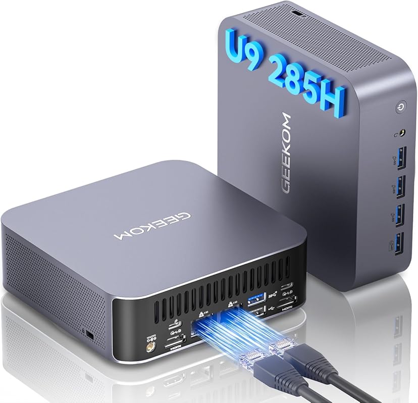 GEEKOM GT15 Max Ai Mini PC, with Intel Core Ultra 9 285H&Arc 140T GPU 