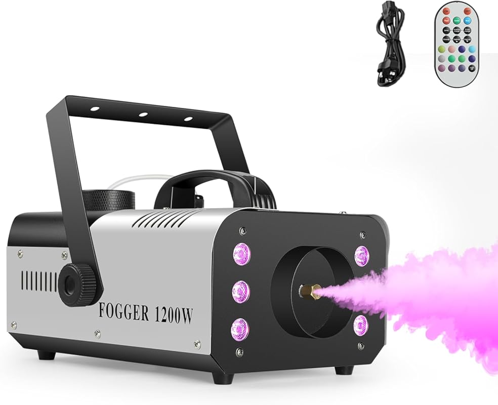 Best Outdoor Halloween Fog Machine: 14 Color LED Lights, 4 Auto Modes,