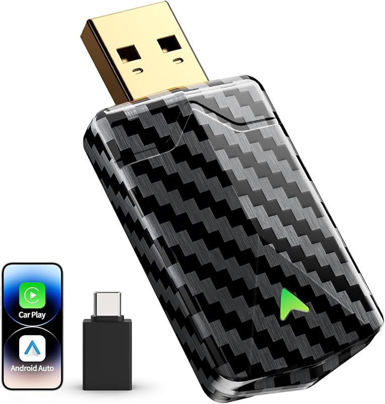 Mini Wireless CarPlay & Android Auto Adapter: Plug and Play Conversion