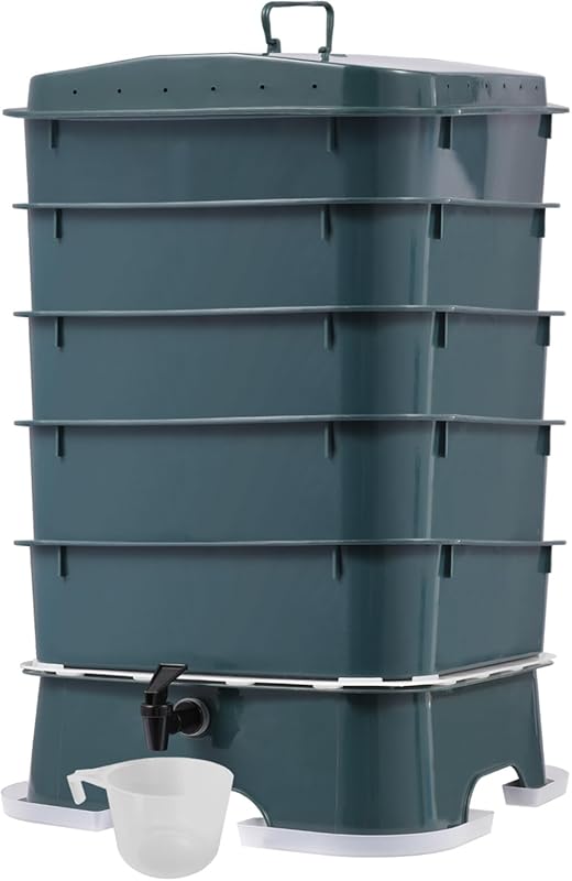 Best 5-Tray Worm Compost Bin: Outdoor & Indoor Composter for Household