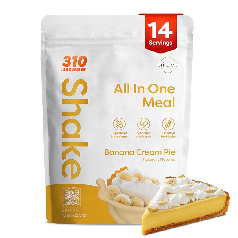 310 Nutrition Plant-Based Meal Replacement Shake: Banana Cream Pie, Hi