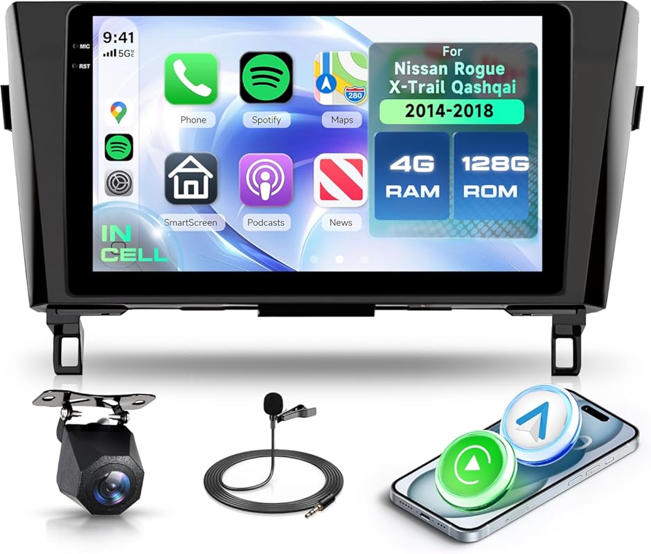 10.1-inch Android Car Stereo with Wireless Carplay & Android Auto for