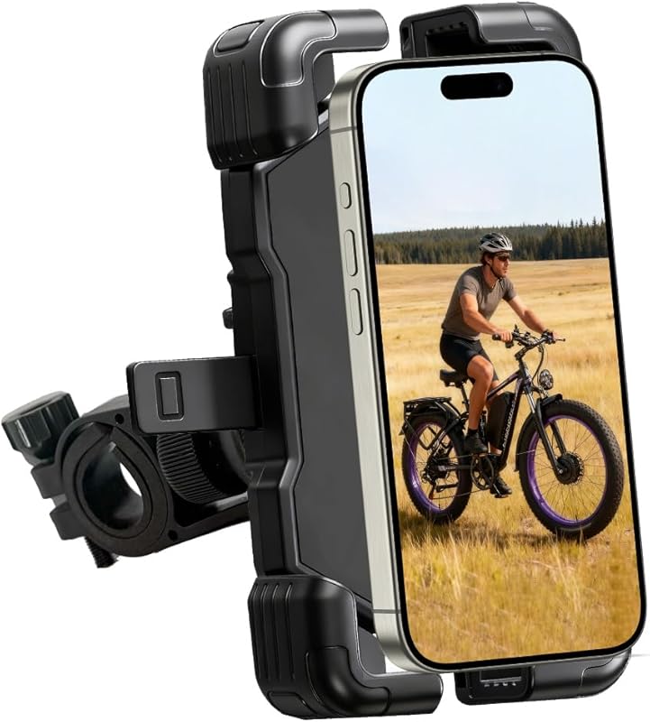 A Durable Phone Holder Designed for Electric Bikes, Especially Those w