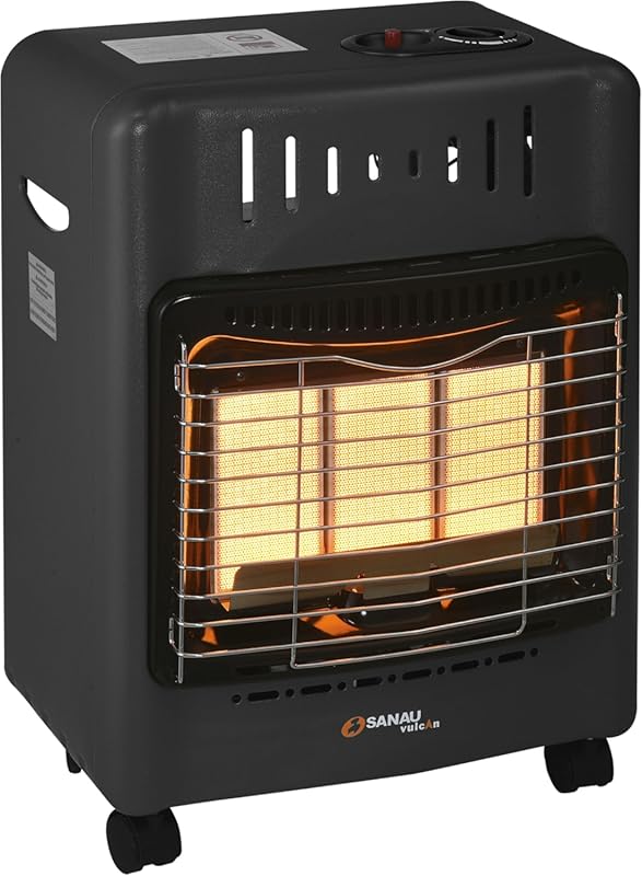 Indoor Propane Heater, 18,000 BTU, Heats 450 sq ft, with Gas Regulator