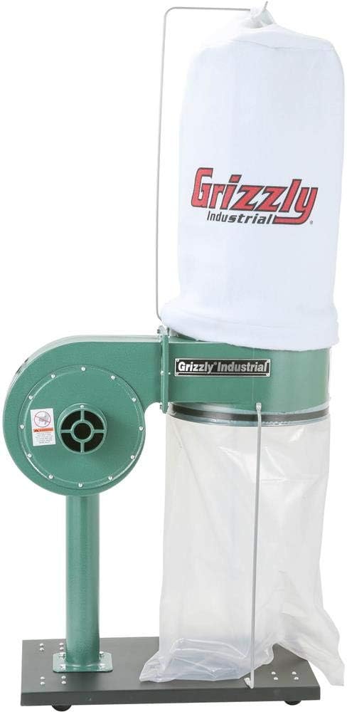Grizzly Industrial G8027 1 HP Portable Dust Collector for Woodworking