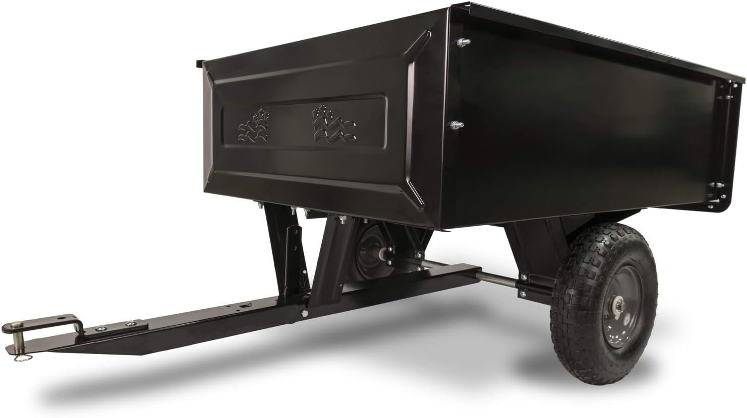 Agri-Fab Inc 350 lb Steel Tow Behind Dump Cart, 10 cu ft Capacity with