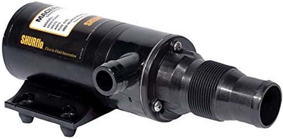 Pentair SHURFLO 3200-001 Macerator Waste Pump, 12V DC, 13 GPM, High Pe