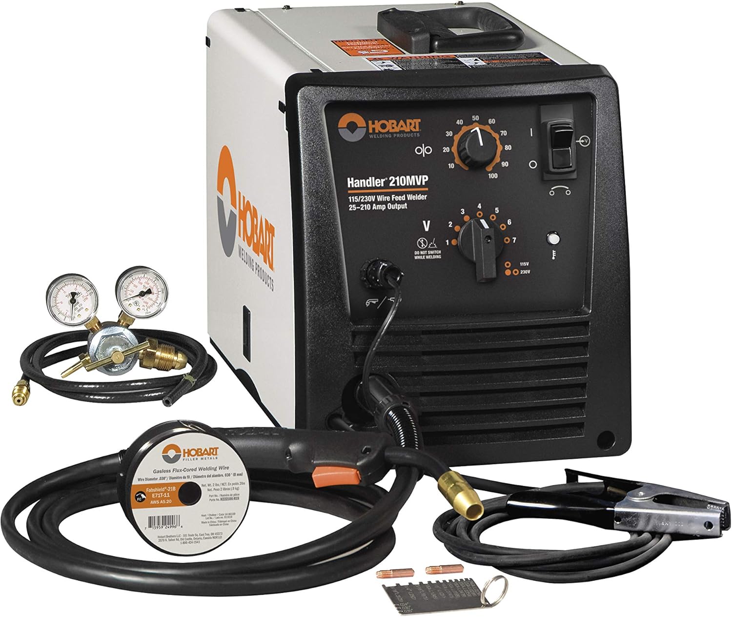 Hobart 500553 Handler 210 MVP MIG Welder, Precision Multi-Voltage Port