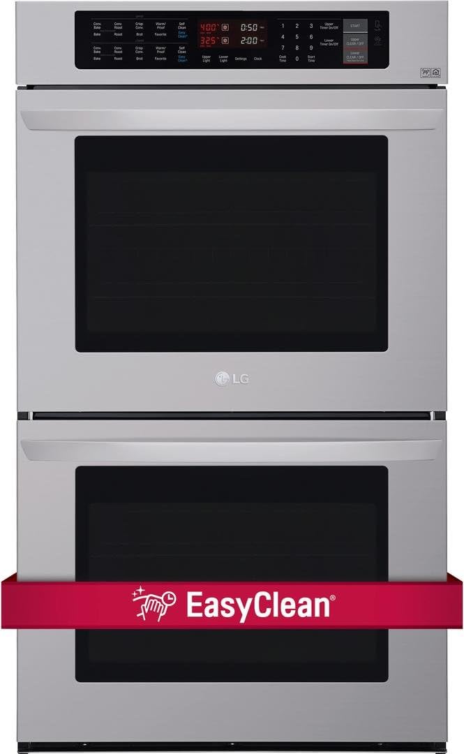 LG LWD3063ST 30-inch Double Electric Wall Oven with Convection and Sel