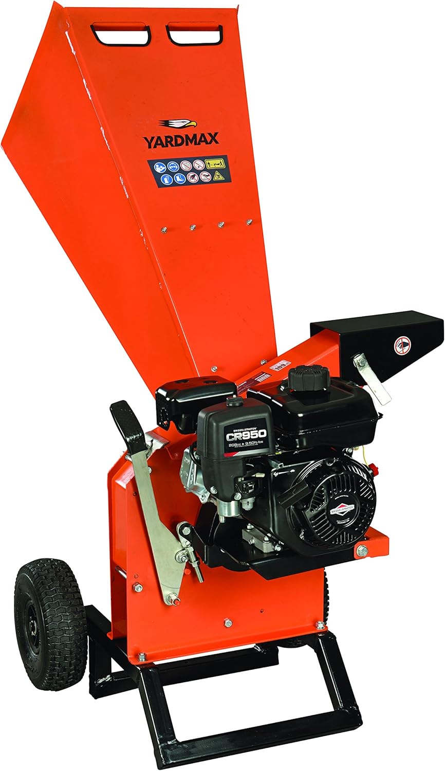 YARDMAX YW7565 Chipper Shredder: Powerful Briggs & Stratton CR950 208c