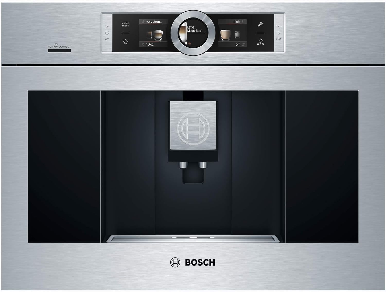Bosch BCM8450UC 24-Inch Automatic Built-In Coffee Machine with Home Co