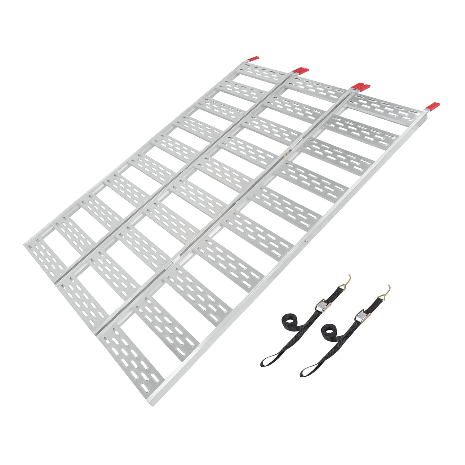 CargoSmart Aluminum Tri-Fold Ramp, 1500LBS, 50"W x 76"L for Mowers, AT